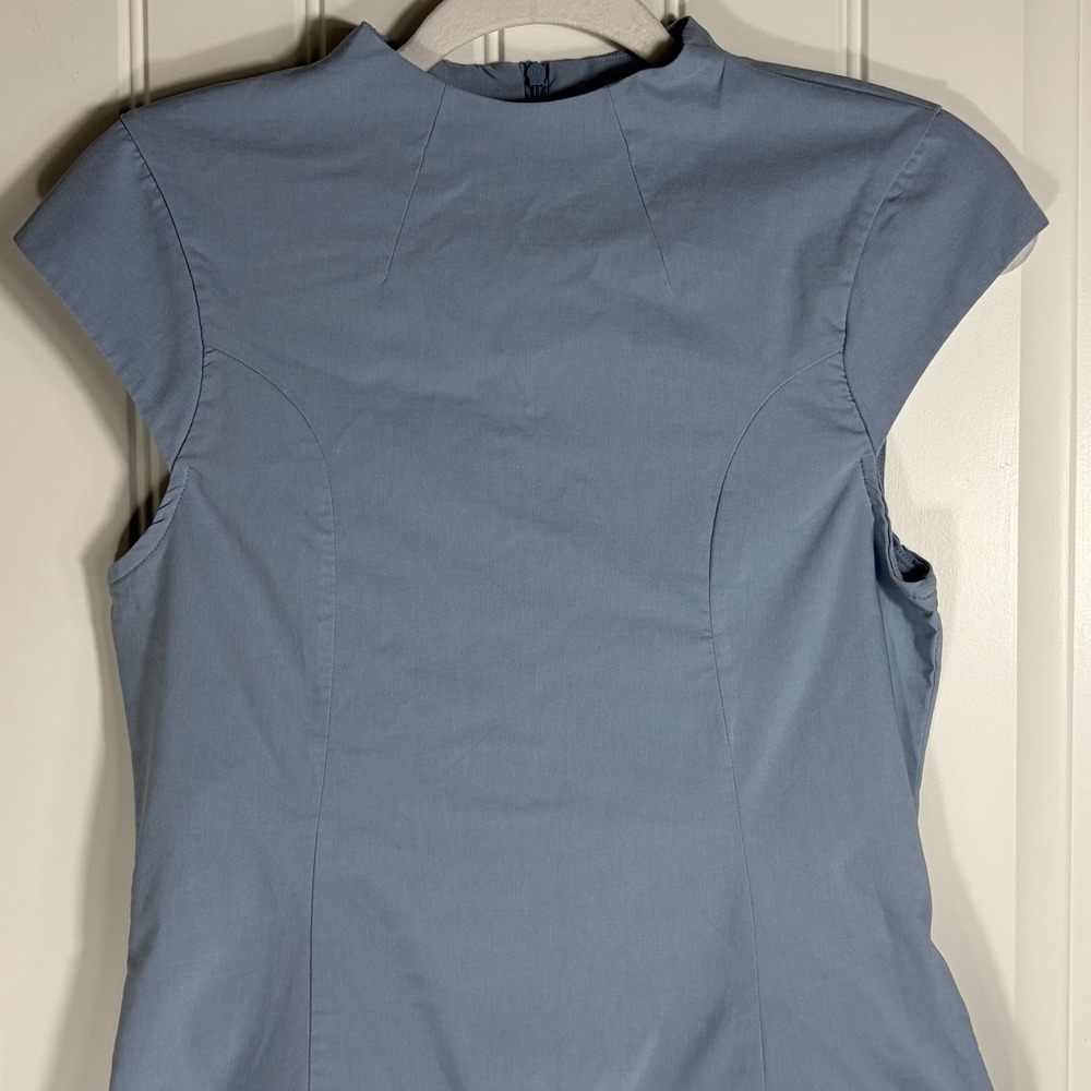 Maeve Anthropologie Women's Small Light Blue Cap Sleeve A-Line Mini Dress - Picture 3 of 10